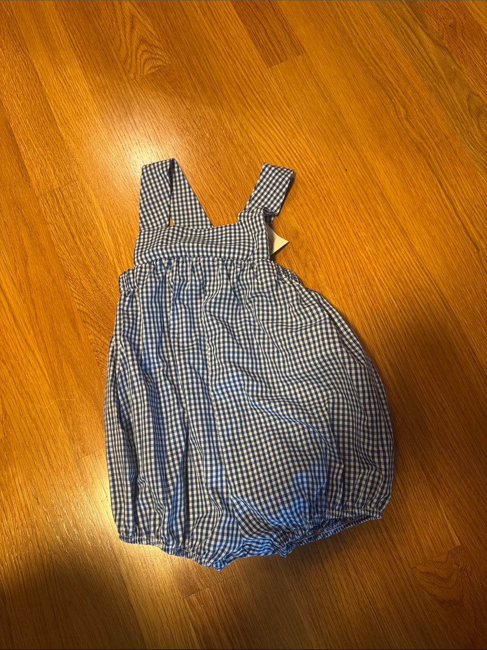 The Beaufort Bonnet Company Blue and White Gingham samprey sunsuit